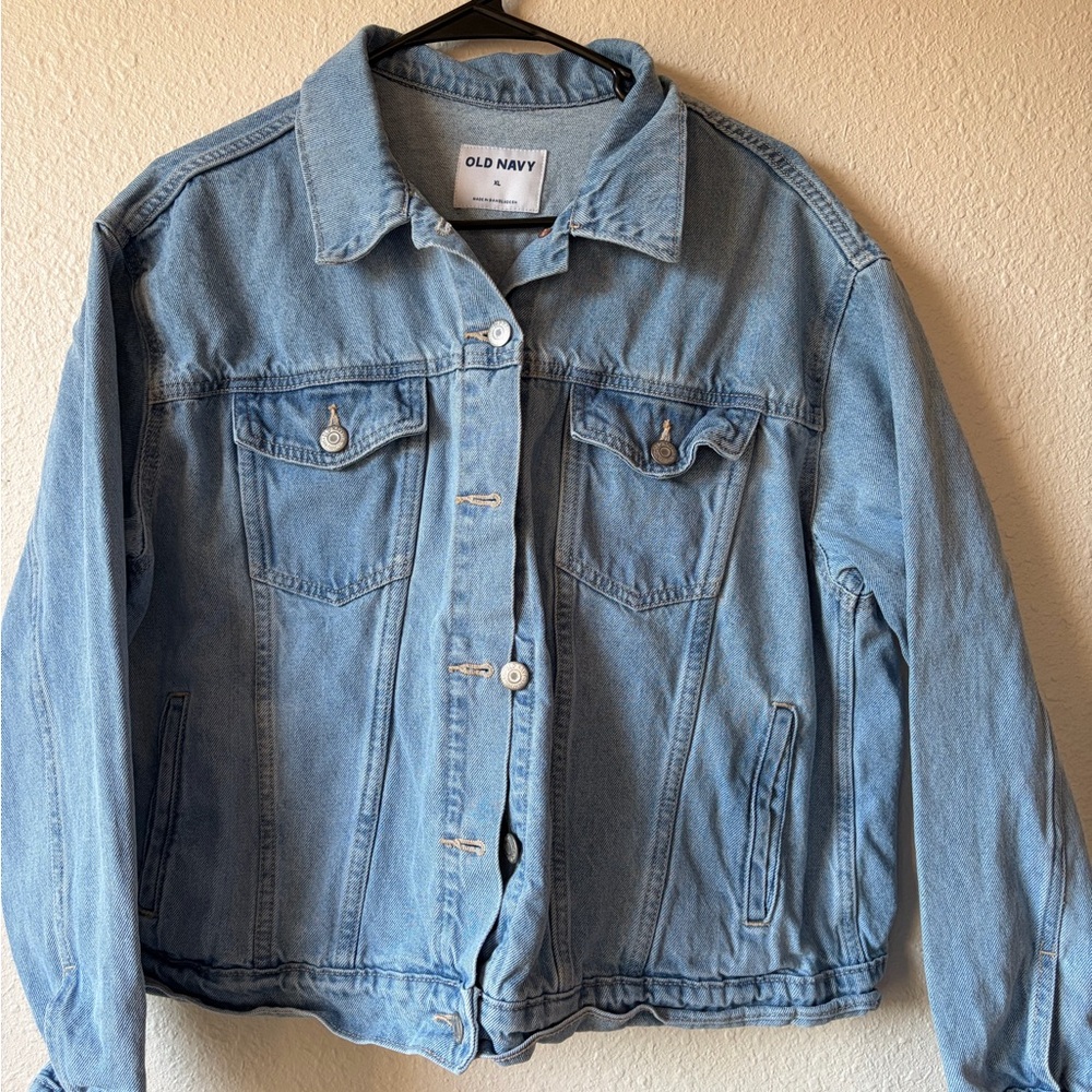 Old Navy Light Blue Jean Jacket for Women